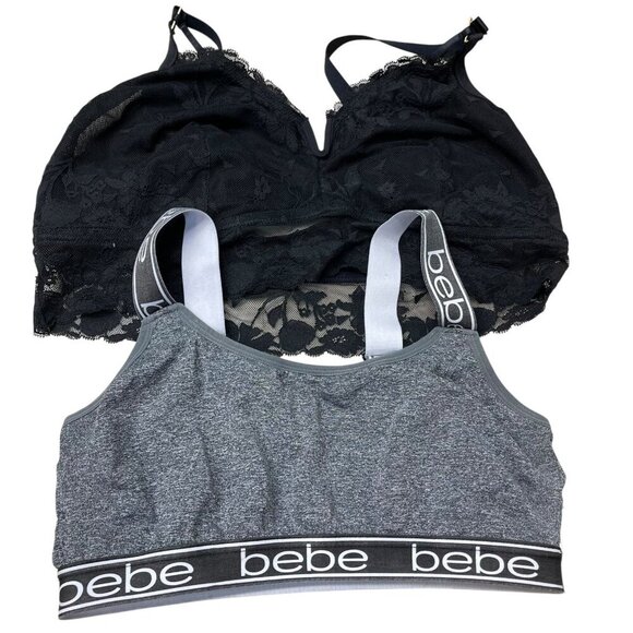 Bebe Sports Bra XL Aerie Lace Bralette Size XL Bundle Wireless Adjustable Straps - Picture 1 of 6